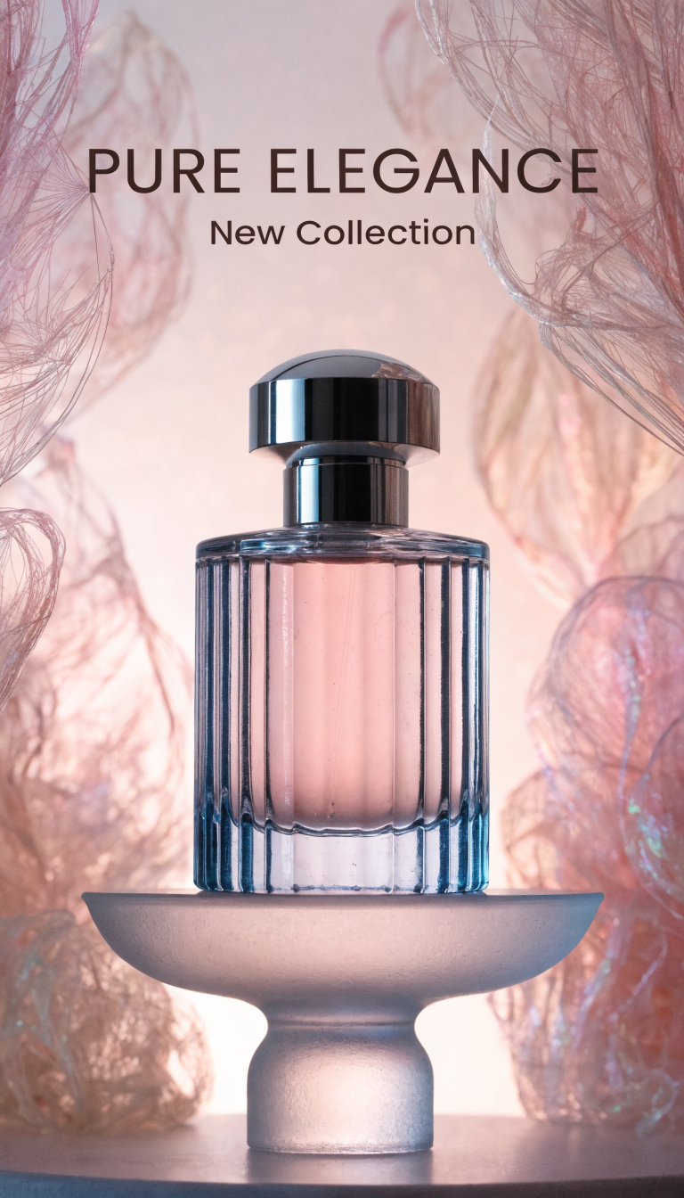 Fluid abstract pink aura